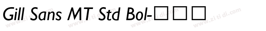 Gill Sans MT Std Bol字体转换